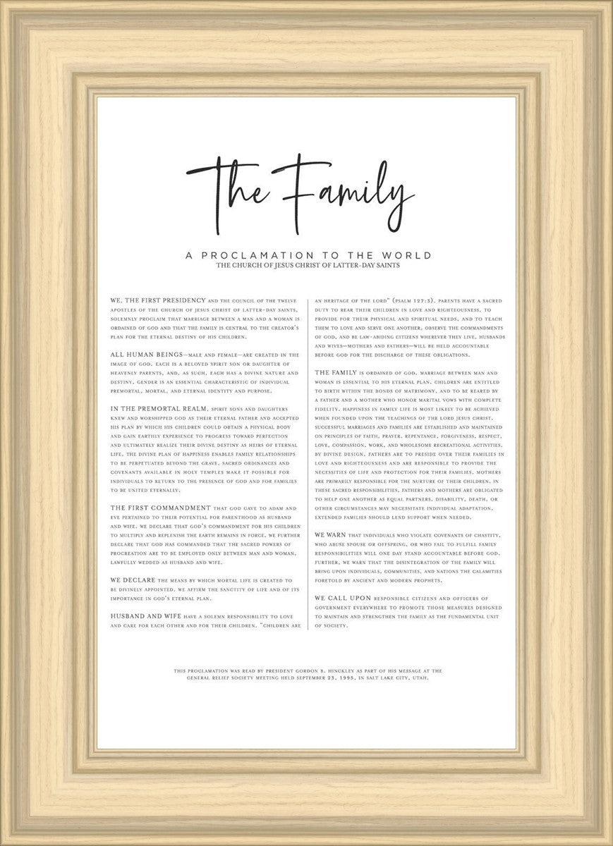 The Proclamation To The Family