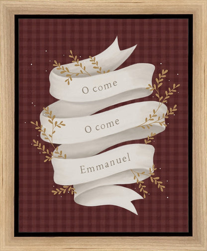 O Come Emmanuel Red Gallery Wrap