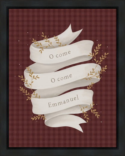 O Come Emmanuel Red Gallery Wrap