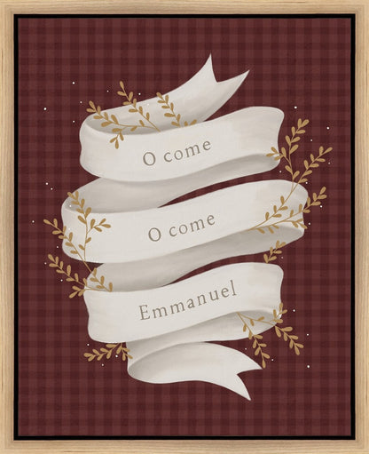 O Come Emmanuel Red Gallery Wrap