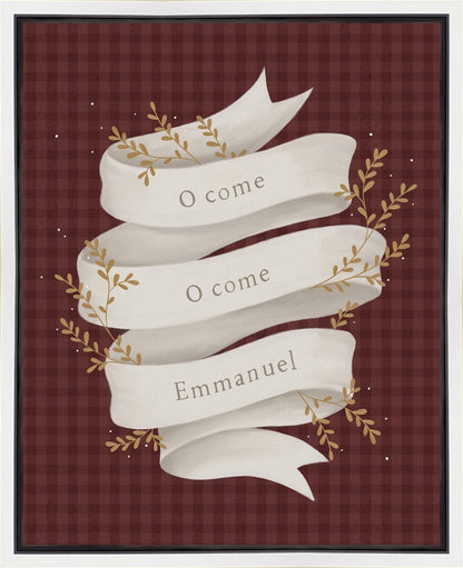 O Come Emmanuel Red Gallery Wrap