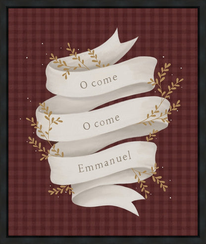 O Come Emmanuel Red Gallery Wrap