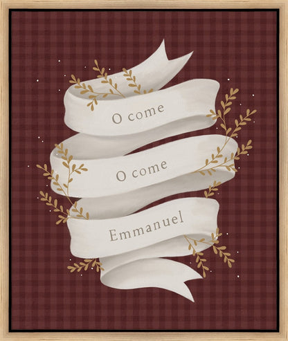 O Come Emmanuel Red Gallery Wrap