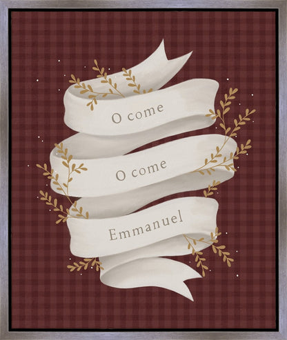 O Come Emmanuel Red Gallery Wrap