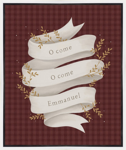 O Come Emmanuel Red Gallery Wrap