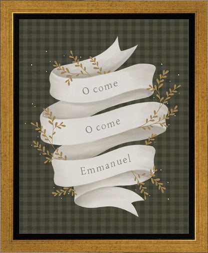 O Come Emmanuel Green Gallery Wrap