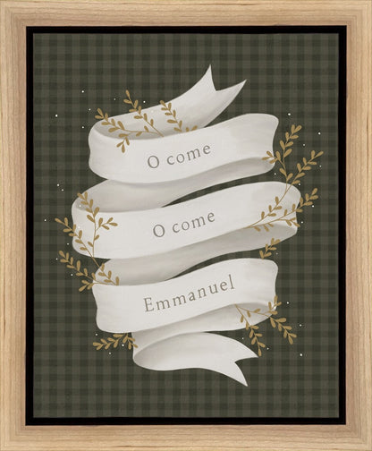 O Come Emmanuel Green Gallery Wrap