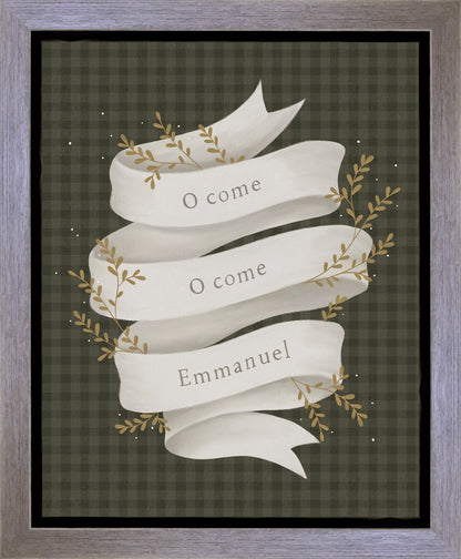 O Come Emmanuel Green Gallery Wrap