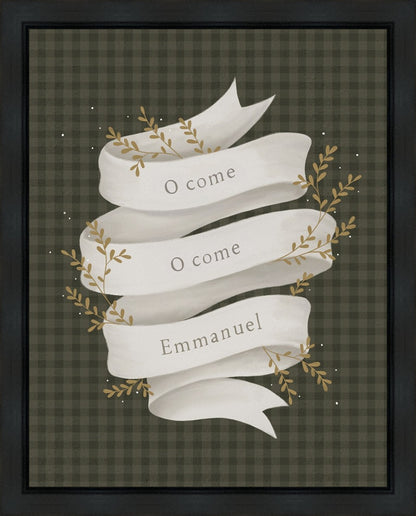 O Come Emmanuel Green Gallery Wrap