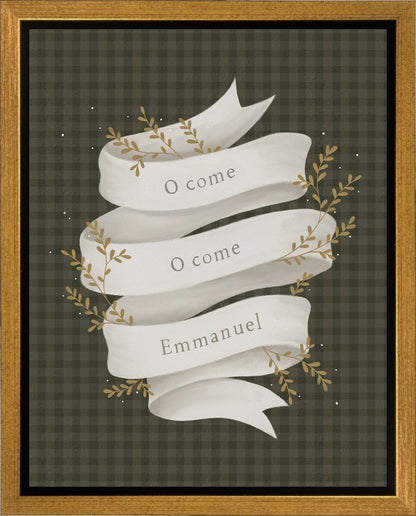 O Come Emmanuel Green Gallery Wrap