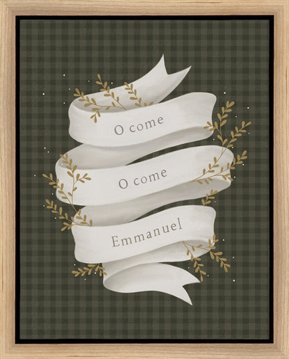 O Come Emmanuel Green Gallery Wrap