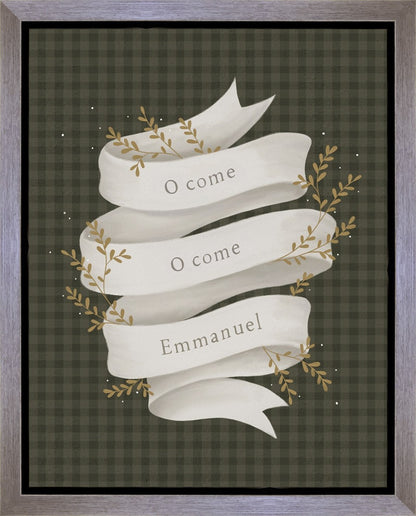 O Come Emmanuel Green Gallery Wrap