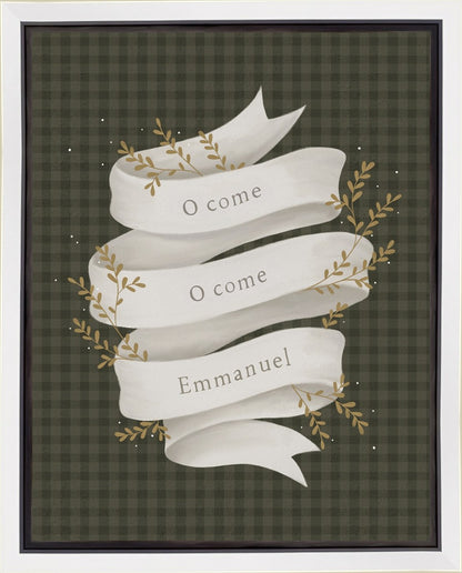 O Come Emmanuel Green Gallery Wrap