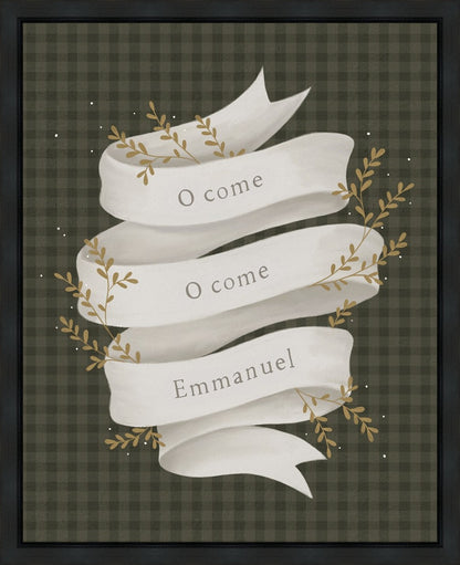 O Come Emmanuel Green Gallery Wrap