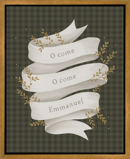 O Come Emmanuel Green Gallery Wrap