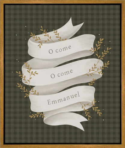 O Come Emmanuel Green Gallery Wrap