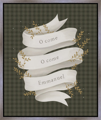 O Come Emmanuel Green Gallery Wrap
