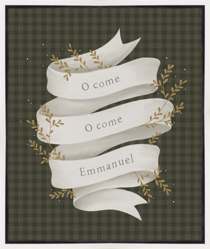O Come Emmanuel Green Gallery Wrap