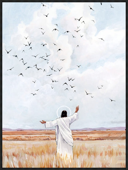 Consider The Birds in The Sky Large Wall Art Gallery Wrap