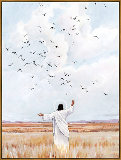 Consider The Birds in The Sky Large Wall Art Gallery Wrap