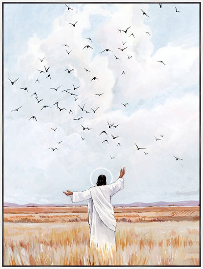 Consider The Birds in The Sky Large Wall Art Gallery Wrap