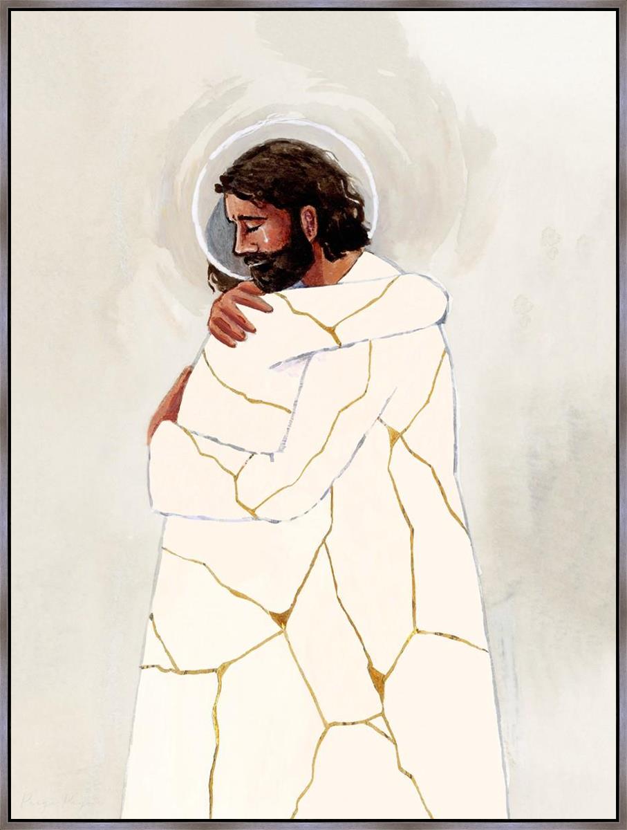 He Binds up The Broken Hearted Large Wall Art Gallery Wrap
