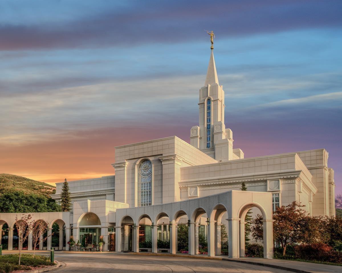 Bountiful Utah Temple A House of Truth Gallery Wrap