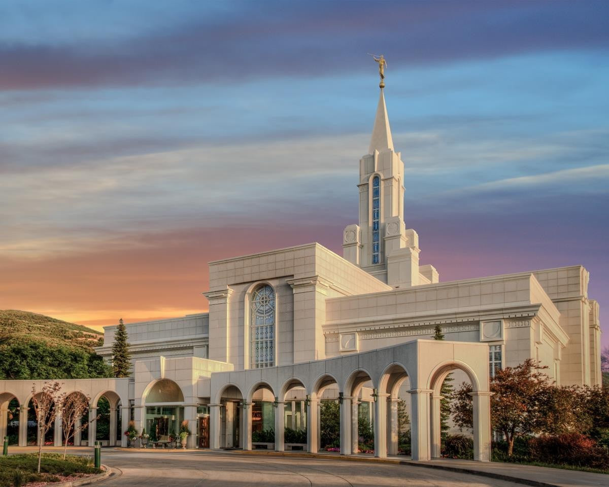 Bountiful Utah Temple A House of Truth Gallery Wrap