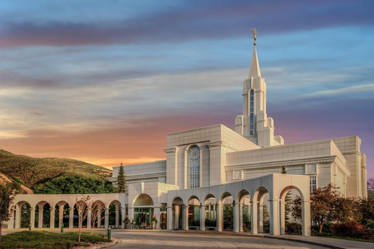 Bountiful Utah Temple A House of Truth Gallery Wrap