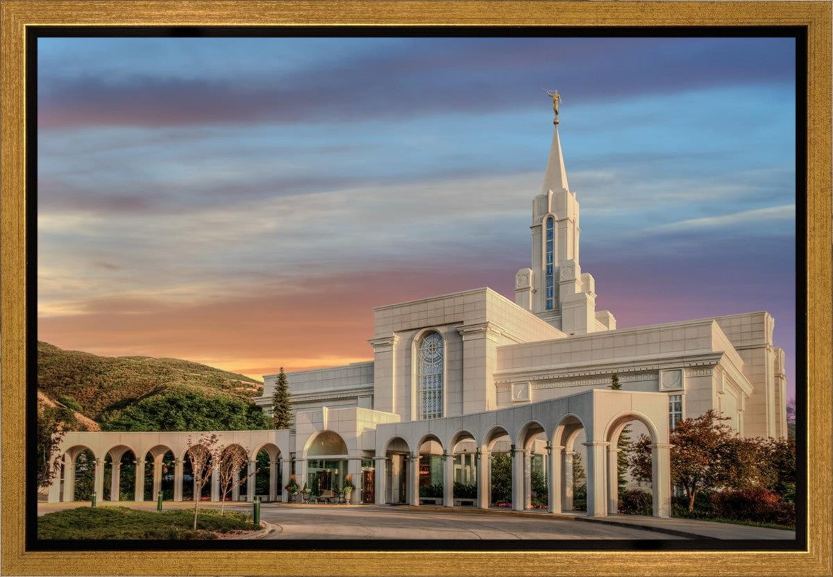 Bountiful Utah Temple A House of Truth Gallery Wrap