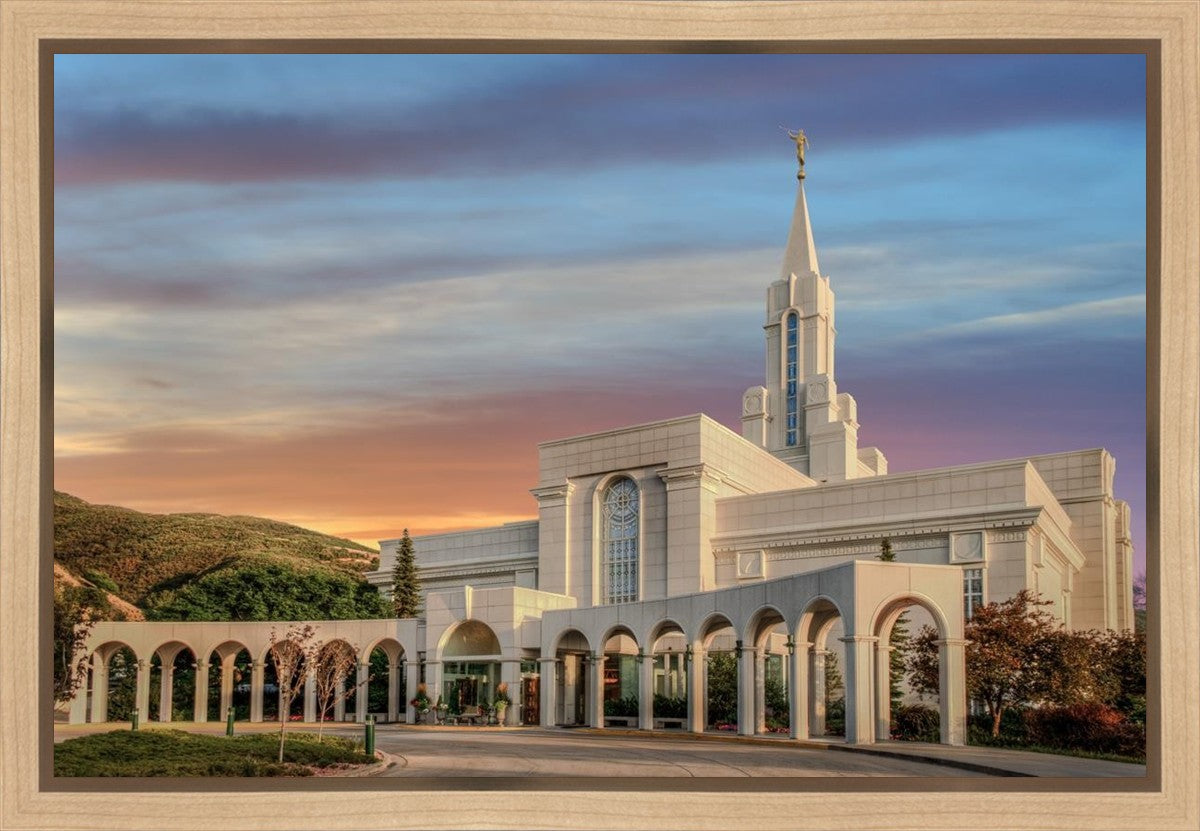 Bountiful Utah Temple A House of Truth Gallery Wrap