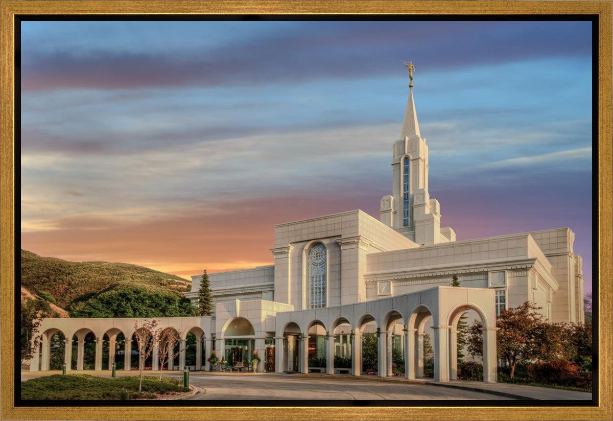 Bountiful Utah Temple A House of Truth Gallery Wrap