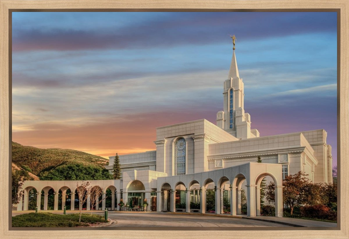 Bountiful Utah Temple A House of Truth Gallery Wrap