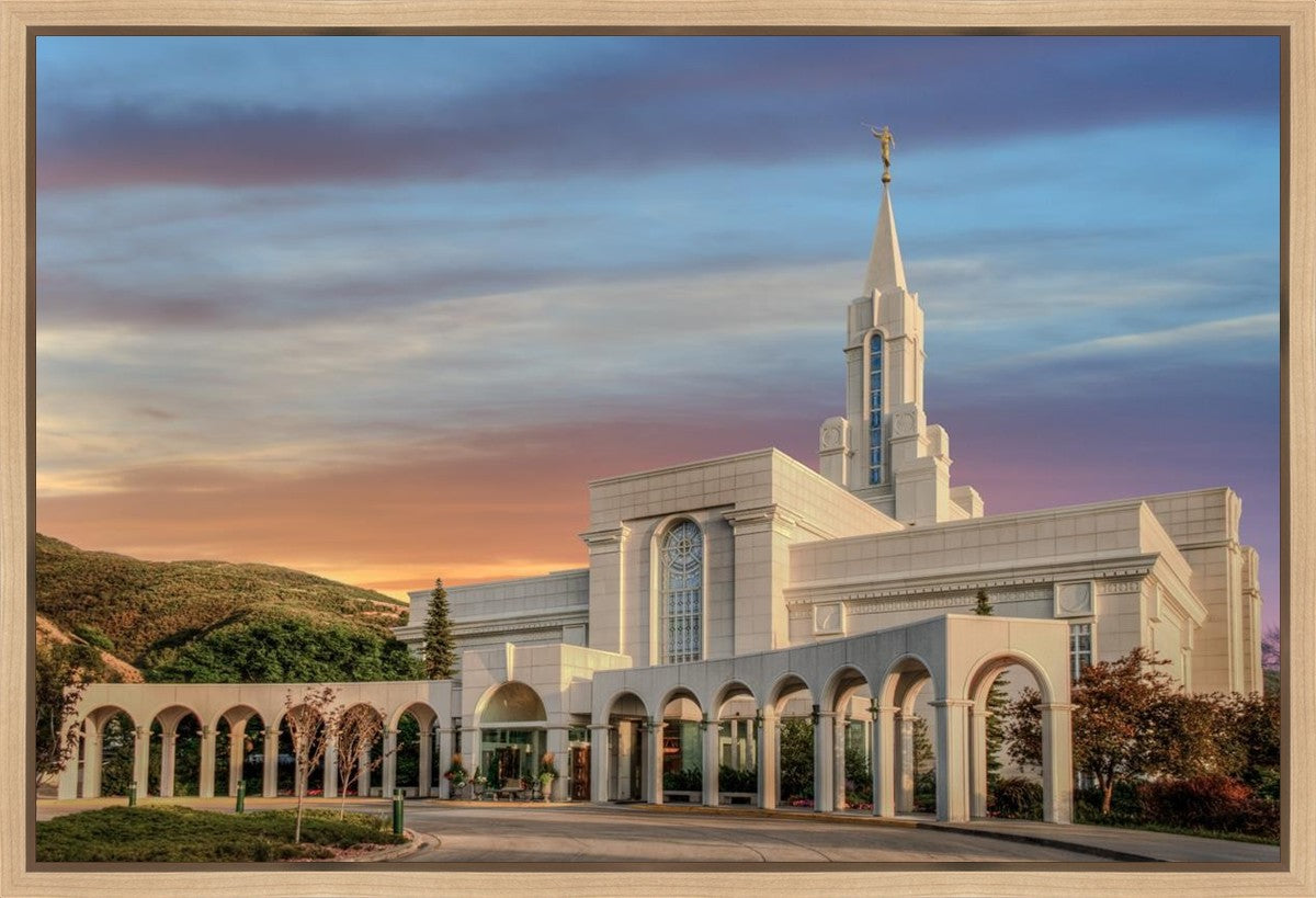 Bountiful Utah Temple A House of Truth Gallery Wrap