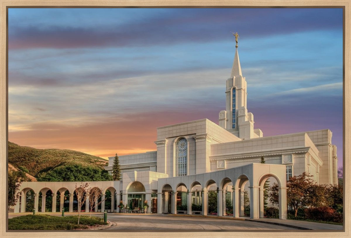 Bountiful Utah Temple A House of Truth Gallery Wrap