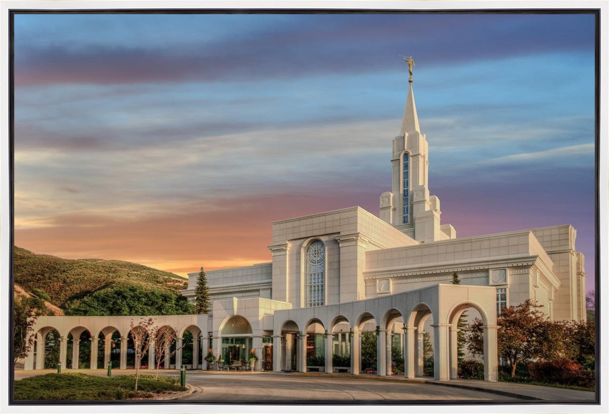 Bountiful Utah Temple A House of Truth Gallery Wrap