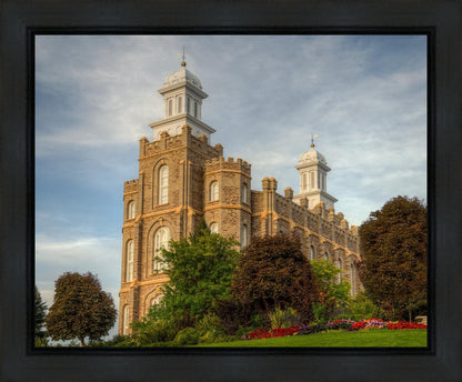 Logan Utah Temple House on a Hill Gallery Wrap