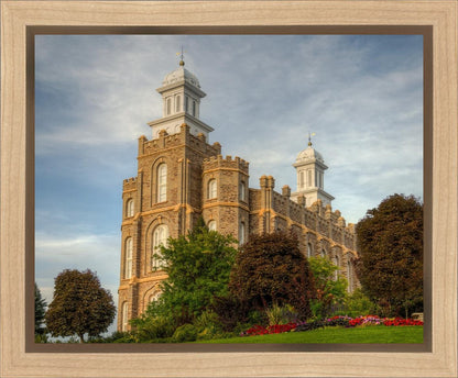 Logan Utah Temple House on a Hill Gallery Wrap
