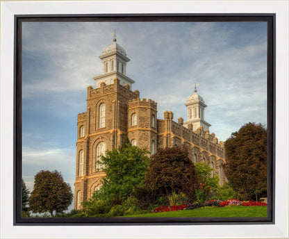 Logan Utah Temple House on a Hill Gallery Wrap