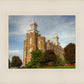 Logan Utah Temple House on a Hill
