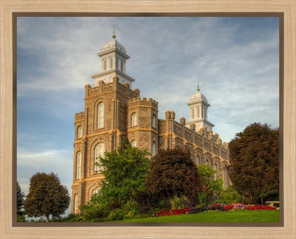 Logan Utah Temple House on a Hill Gallery Wrap