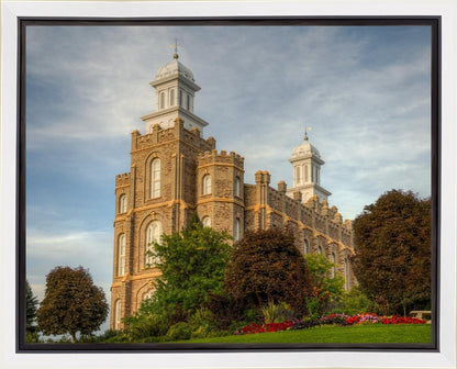 Logan Utah Temple House on a Hill Gallery Wrap