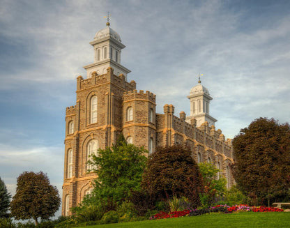 Logan Utah Temple House on a Hill