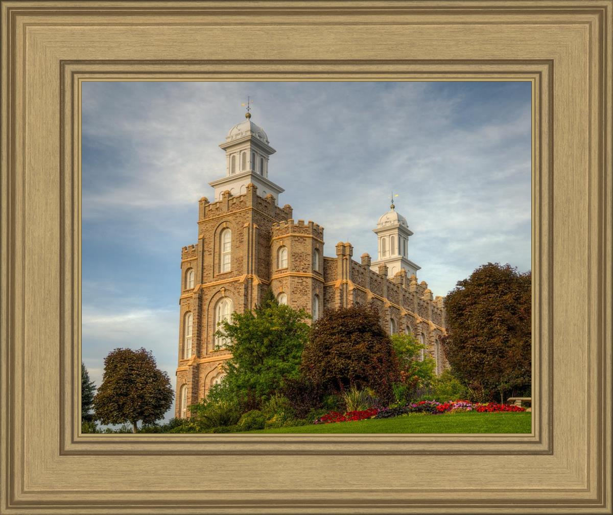 Logan Utah Temple House on a Hill