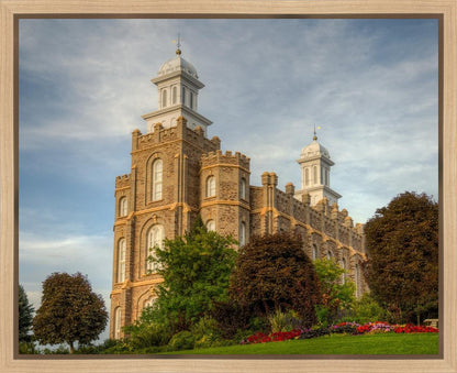 Logan Utah Temple House on a Hill Gallery Wrap