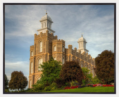 Logan Utah Temple House on a Hill Gallery Wrap