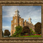 Logan Utah Temple House on a Hill