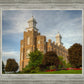 Logan Utah Temple House on a Hill