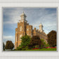 Logan Utah Temple House on a Hill