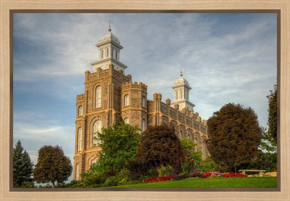 Logan Utah Temple House on a Hill Gallery Wrap